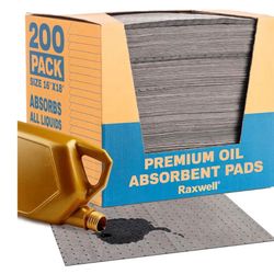 Raxwell Oil Absorbent Pads 200 Pack