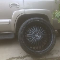 24inch DUB Rims With Tires 