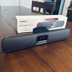 Bluetooth Wireless Speaker S605, Phone holder, Mic for phone calls, Charger cable, TF card slot