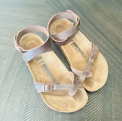 Birkenstock Yara Oiled Leather Ankle Strap Sandals - Size 38 (US 7)
