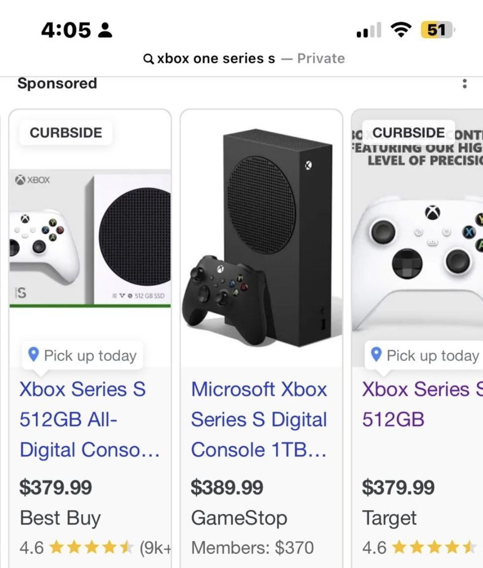 xbox series s brand new just taped it back in the box.