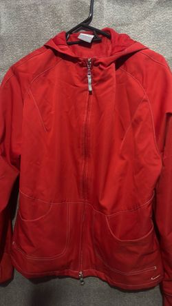 Nike Red Zip-Up Hooded Jacket