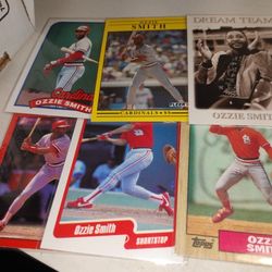 Six Card Lot The Wizard Ozzie Smith Hall Of Famer