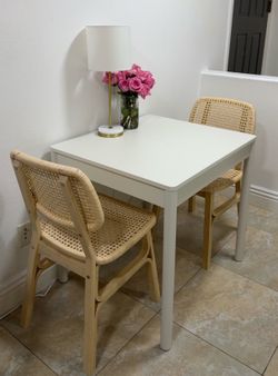 IKEA Tonstad Expandable white table