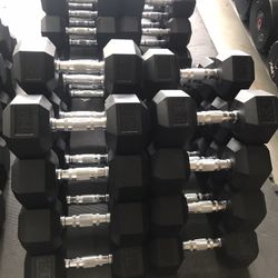 New Rubber Coated Hex Dumbbells 💪 (2x35Lbs) for $0.75/Lb