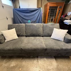 Zoeller Charcoal 97” Couch