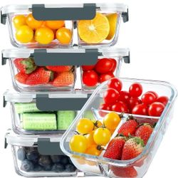 Komuee glass  meal prep containers