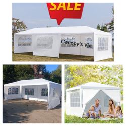 10x30,10x20,10x10 Canopy Tent with Walls, Tents for Outdoor Events Outside Party Tent for Backyard White Tent Wedding Tent for Patio, different Price
