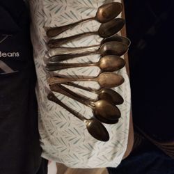 Antique Silver Spoons 
