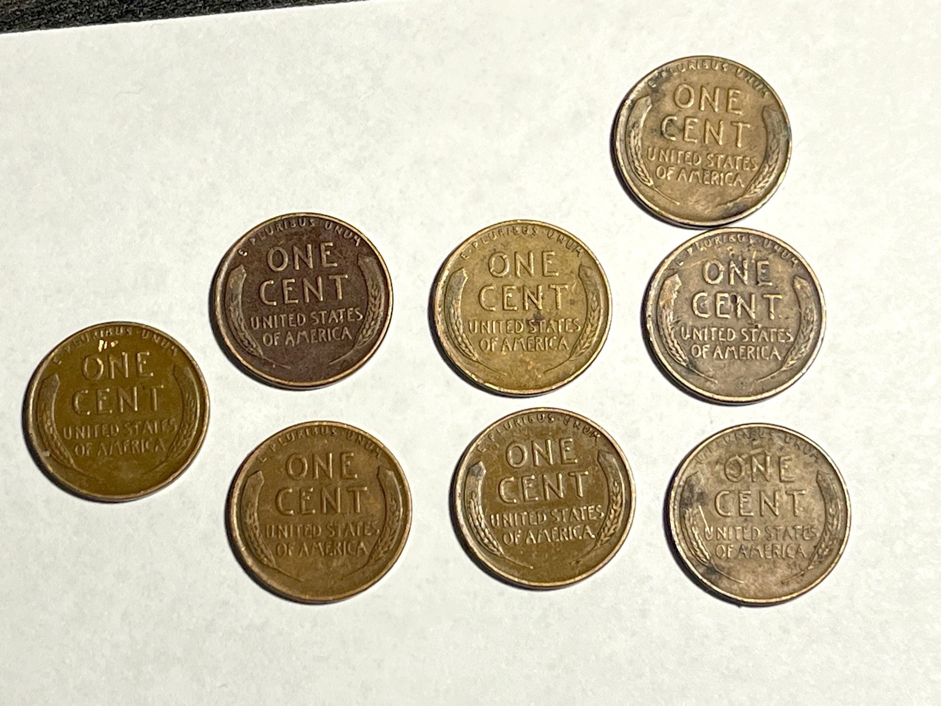 Wheat Penny Collection No Mints 1940s-1950s