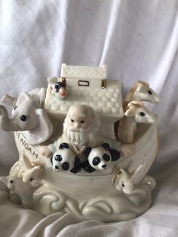 LENOX NOAH'S ARK FIGURAL PORCELAIN BANK
