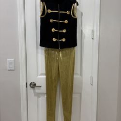 Children Large Black And Good Soldier Costume 