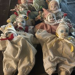 Porcelain Head, Baby Doll Clowns