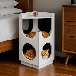 [Free shipping]Hollow Design Multifunctional Double-layer Cat Station, Suitable For Small And Medium-sized Cats/5-7 days delivery