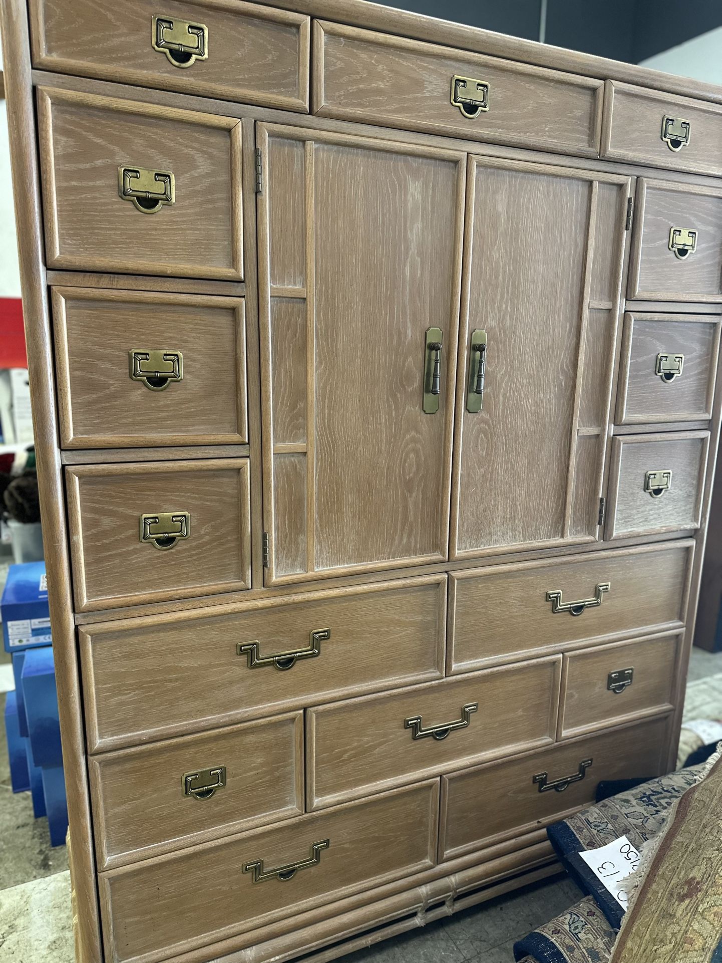 Large Bamboo Inspired Cabinet