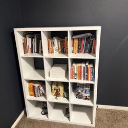 4 X 3 Cubby Unit | White Finish | Bookshelf | Display Cubbies
