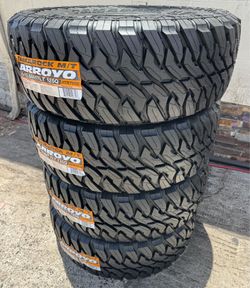 4 NEW ARROYO LT 35/1250/17 MUD TERRAIN TIRES 10 PLY $845 CASH TOTAL‼️ FREE INSTALLATION‼️
