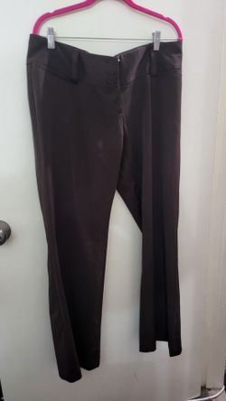 No Boundaries Brown Dress Pants Size 17 Wide Leg Trouser 3 Button Waist