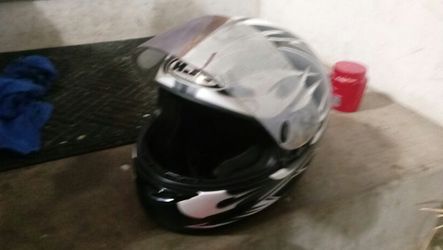 Size large DOT motor cycle helmet