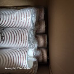 16 oz Hot Paper Cup  (500 cups)+ Lids