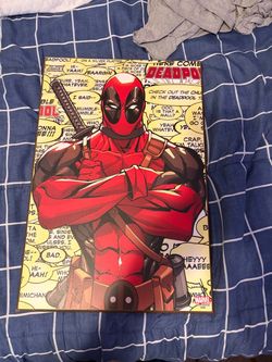 Marvel Deadpool Comic Style Canvas Wall Art