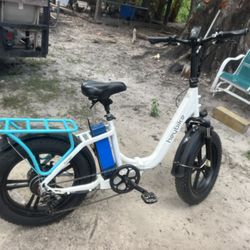Heybike Ranger Electric Bike for Adults with 48V 15Ah Removable Battery, 850W Peak Electric Motor, [65 Miles 28MPH] 20 Inch x 4.0 Folding E-Bike with