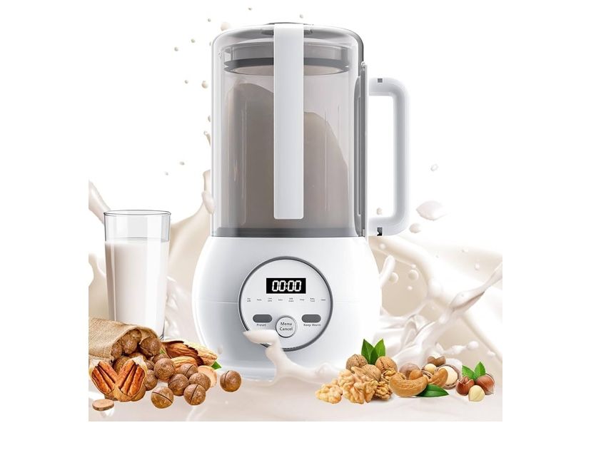 SRNPMIU 50oz Nut Milk Maker With Delay Start & Auto Cleaning