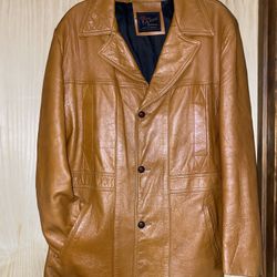 Vintage Reed Sportswear Genuine Leather Coat/jacket Sz Large-X-Large