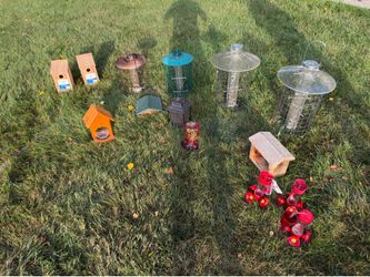 Bird Feeder and Birdhouse Lot
