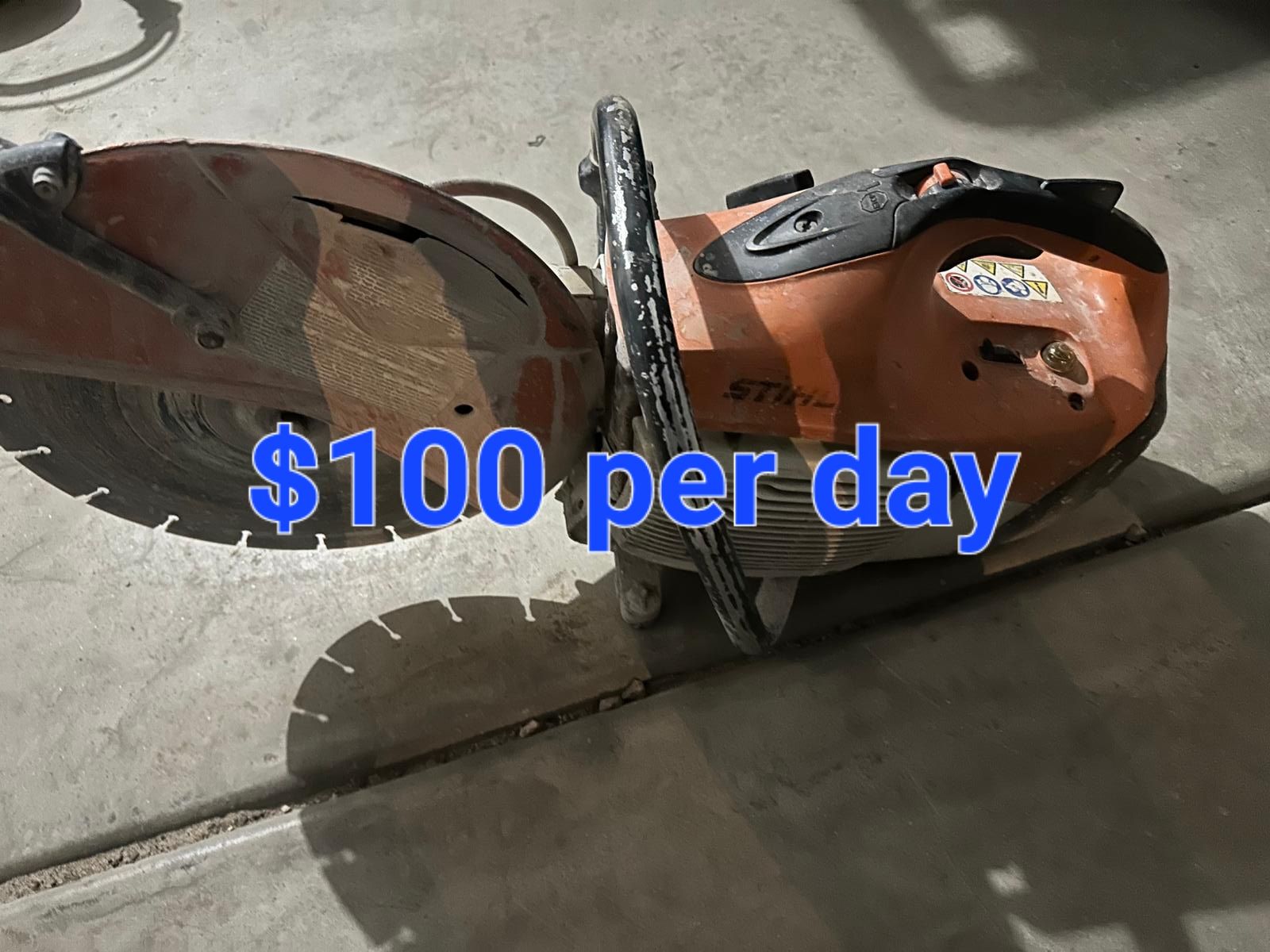 Plate Compactor $60 per day Jack hammer $70 per day