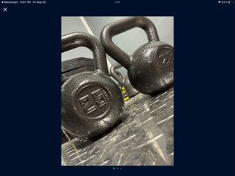 25.lbs x 2 kettlebells NEW