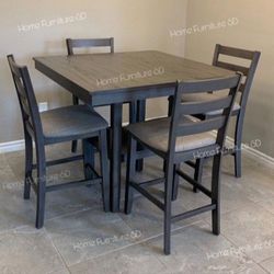 Dining Pub Set with Four High Chairs New🤩