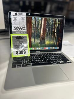 13" Macbook Air Retina 1.1 i3 8GB RAM 128SSD 2020