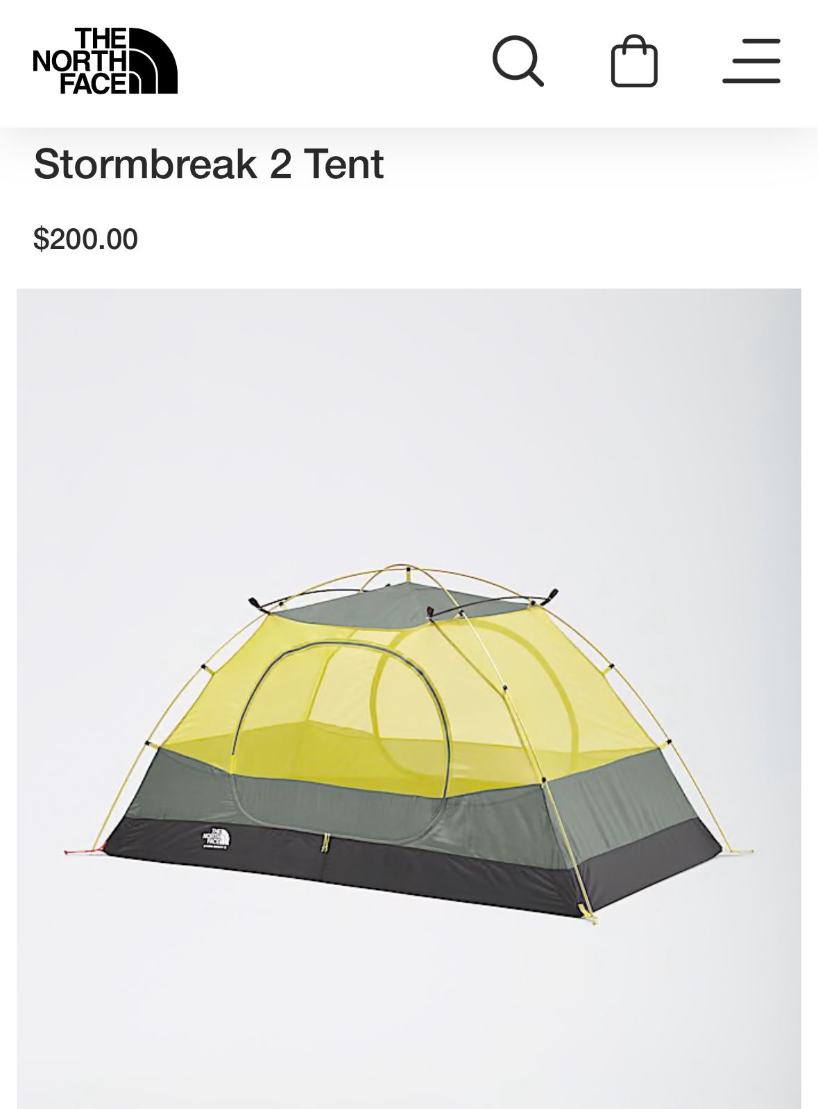 The North Face Tent NEW- Stormbreak 2, $200->$169