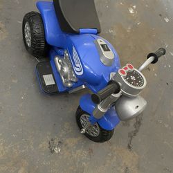 6V Blue Cruiser Motorcycle Battery Powered Ride On, by ReadyGO