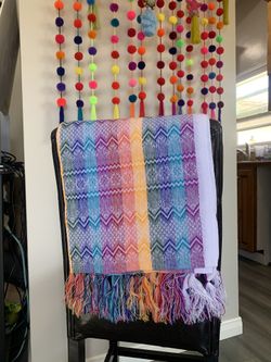 Rainbow colors shawl