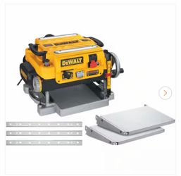Dewalt 15 Amp Corded 13 in. Heavy-Duty 2-Speed Bench Planer with (3) Knives, In Feed Table and Out Feed Table