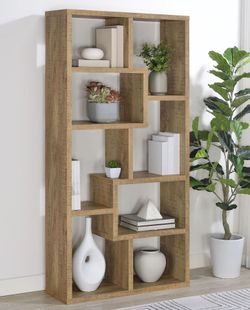 Geometric design bookshelves