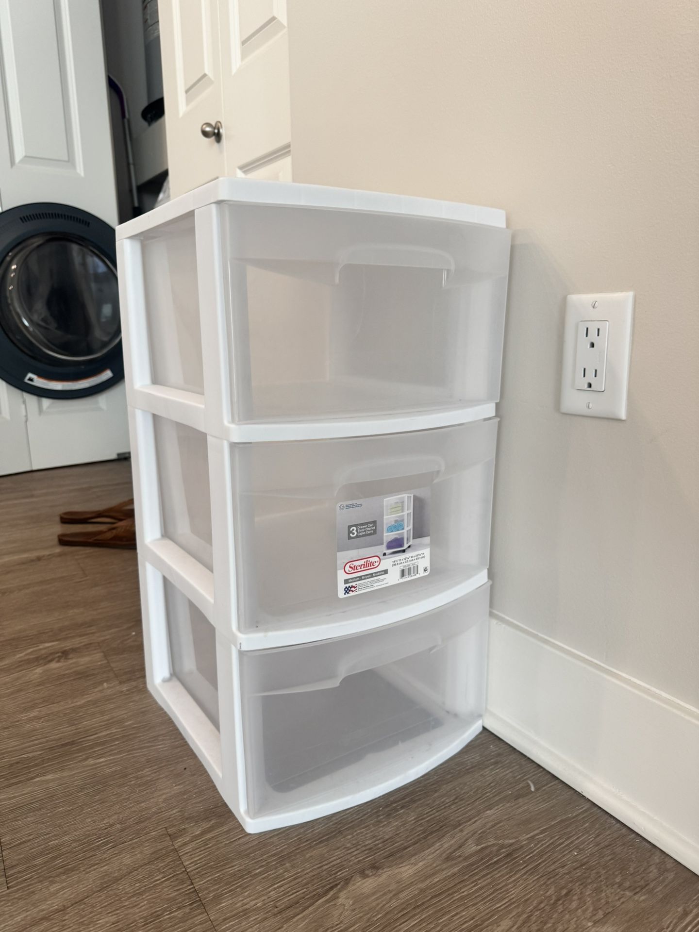 3 Drawer Plastic Storage Bins 