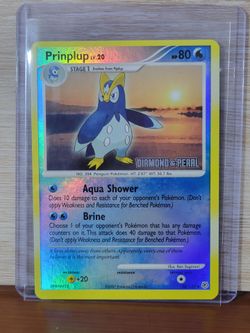 Prinplup #58/130 Reverse Holo card 2007 Pokémon Diamond & Pearl set
