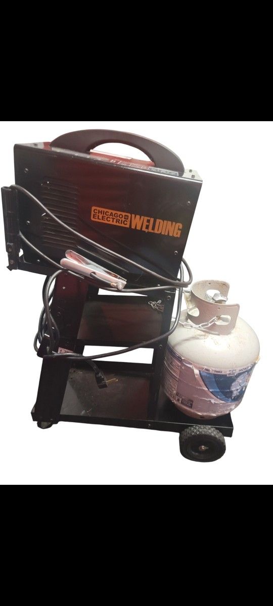 Chicago Electric 225 Amp Arc Welder & Cart