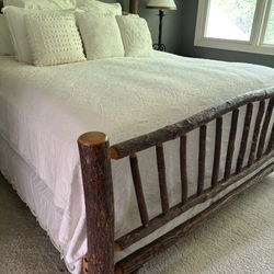King Size Hickory Bed