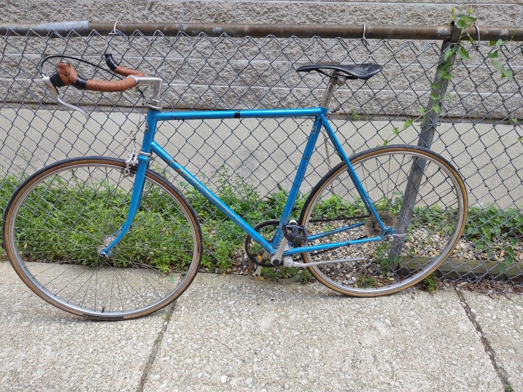 Lightweight Puch Import Single Speed Road Bike W Bullhorn And Freewheel