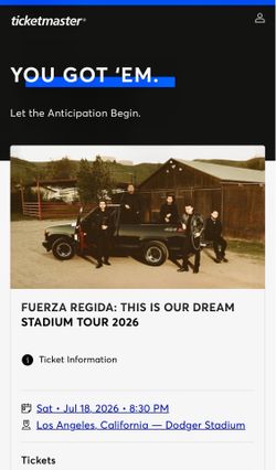 Fuerza Regida July 18 Dodger Stadium