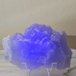 1.4 Lb (618g) Sparkling Blue Fluorite Specimen Reactive With UV Lights 
