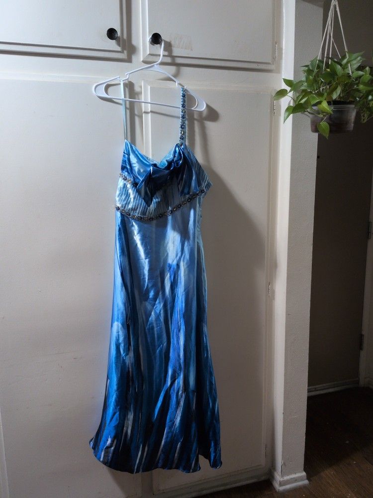 Light Blue Elegant Dress 