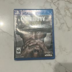 WW2 Call Of Duty PS4 