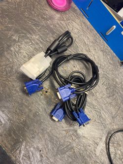Computer monitor VGA OR DVI video cable $5ea