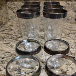 Mid Century Glassware Set (10 Pcs)