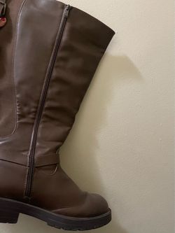 Women Boots Plus size extra width torrid brand brown